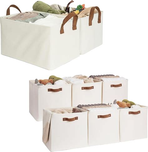 StorageWorks Storage Bins, Fabric Storage Bins for Shelves, 